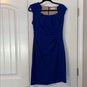 Cobalt blue calvin klein dress